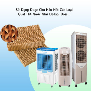 Tấm làm mát quạt hơi nước bộ 3 tấm -Chất liệu tổ ong siêu bền- Giao nhanh (HỎA TỐC)