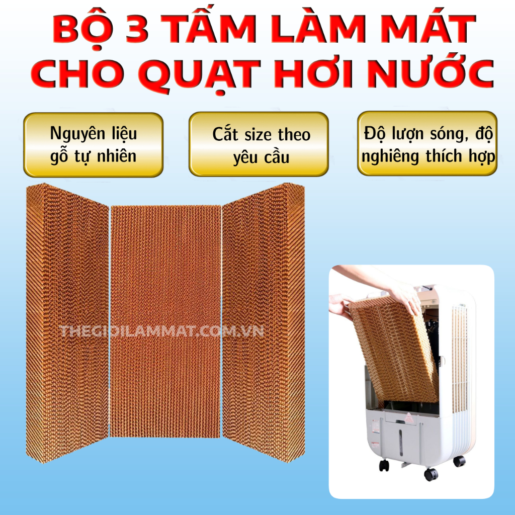 Bộ 3 tấm làm mát coolingpad Chống Rêu