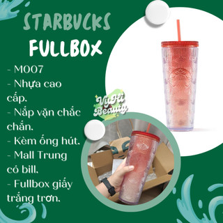 Ly nước Starbucks đỏ kim tuyến 710ml