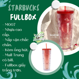 Ly nước Starbucks đỏ kim tuyến 710ml