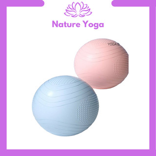 (Xả Kho) Bóng yoga cao cấp 4D chống cháy nổ màu pastel 55 / 75cm (Tặng Bơm)