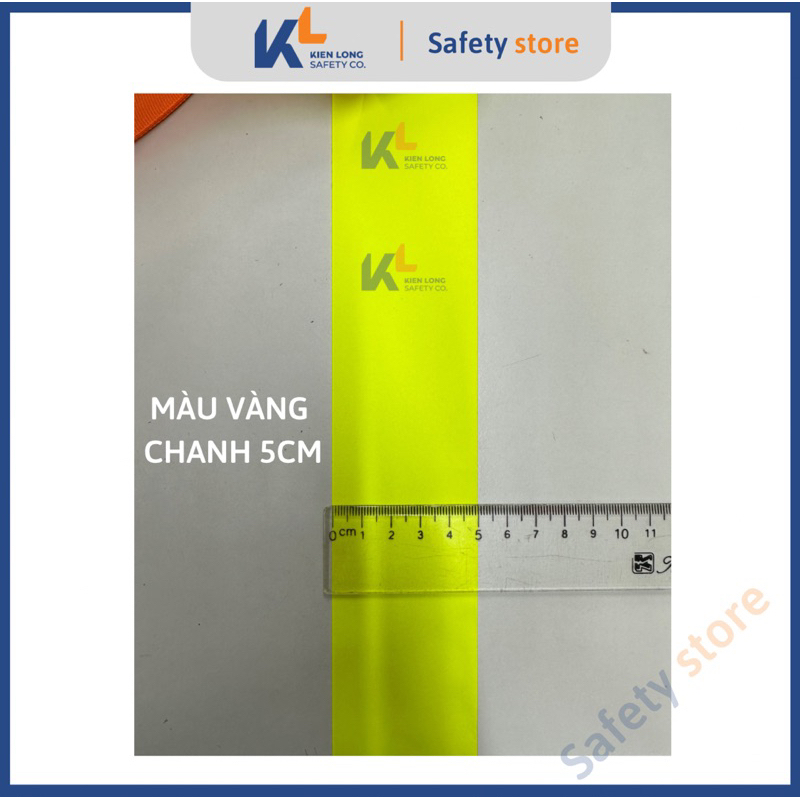 Dây phản quang vải, dây phản quang giao thông 5cm, 2.5cm các màu