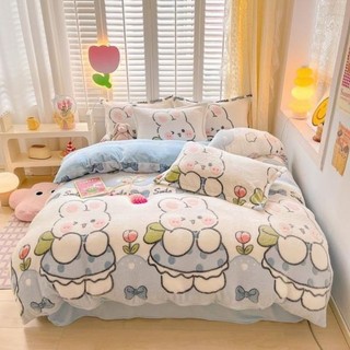 set chăn ga nhập khẩu nỉ nhung 3d