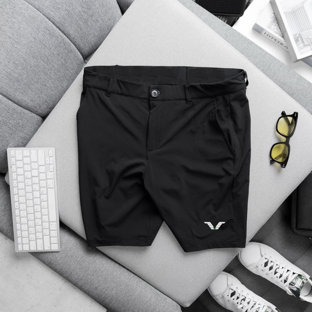QVN07- QUẦN SHORT ĐÙI NAM TENNIS, GOLF ĐẸP, CHẤT SI GIÓ CAO CẤP, MAY CHUẨN FORM
