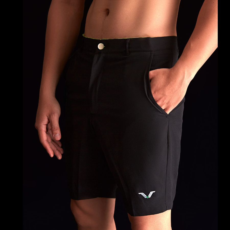 QVN07- QUẦN SHORT ĐÙI NAM TENNIS, GOLF ĐẸP, CHẤT SI GIÓ CAO CẤP, MAY CHUẨN FORM