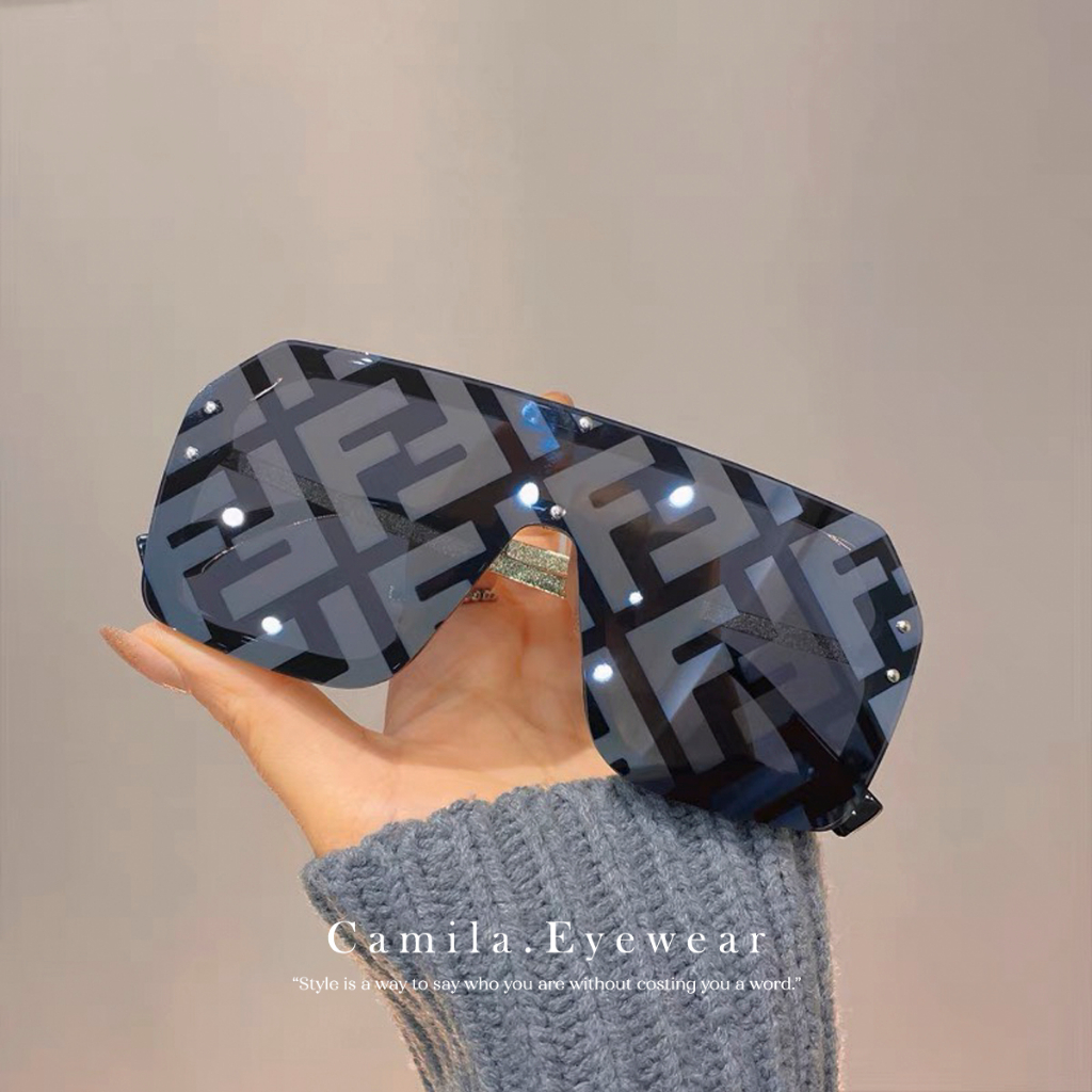 Kính mát nam nữ thời trang CAMILA bản to Châu Âu C6998 - Kính mắt nữ