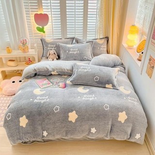 set chăn ga nhập khẩu nỉ nhung 3d