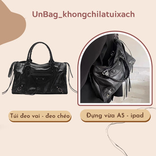 Túi xách nữ đeo vai đeo chéo cá tính da Pu rõ vân đựng vừa ipad