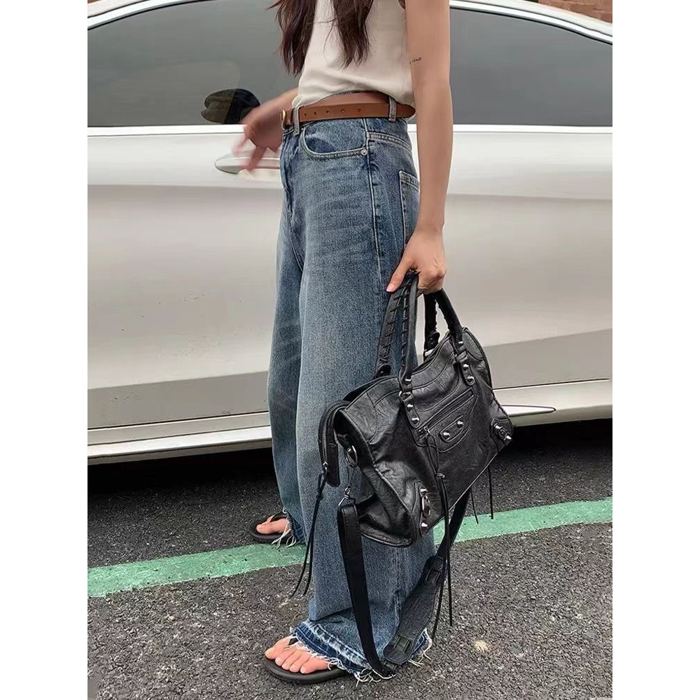 Túi xách nữ đeo vai đeo chéo cá tính da Pu rõ vân đựng vừa ipad