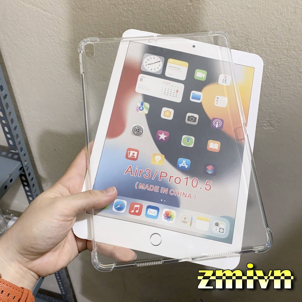 Ốp lưng dẻo TPU trong iPad Air 1/2 New 9.7 pro Gen 5 Gen 6 chống sốc 4 Cạnh