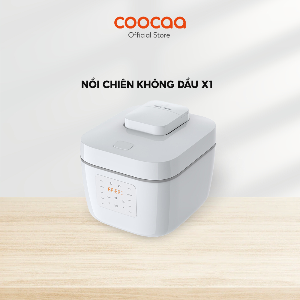 Nồi Chiên X1 Kiêm Nồi Cơm Đa Chức Năng 6 Lít Hầm, Luộc, Làm Sữa Chua, Làm Bánh