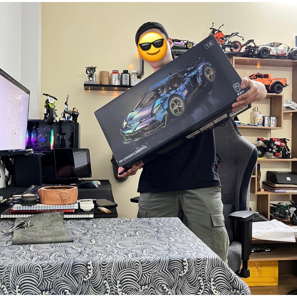 Mô hình NON-LEGO siêu xe Lamborghini Aventador SVJ, mô hình technic tỉ lệ 1:8 3811 PCS, BẢN ĐẸP CHI TIẾT CAO