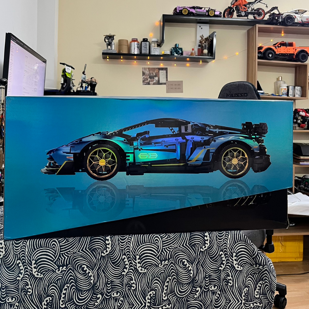 Mô hình NON-LEGO siêu xe Lamborghini Aventador SVJ, mô hình technic tỉ lệ 1:8 3811 PCS, BẢN ĐẸP CHI TIẾT CAO