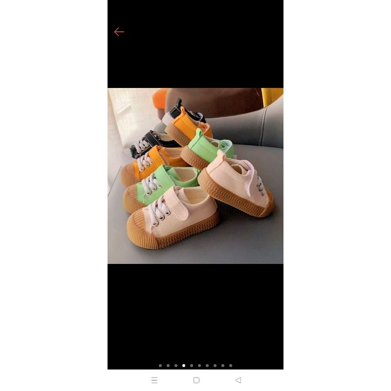 Giày thể thao vải chống trơn trượt cho bé