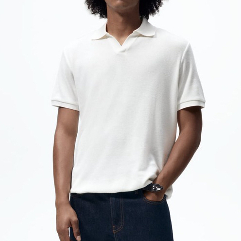 Áo polo dệt kim Zara authentic KNIT size S