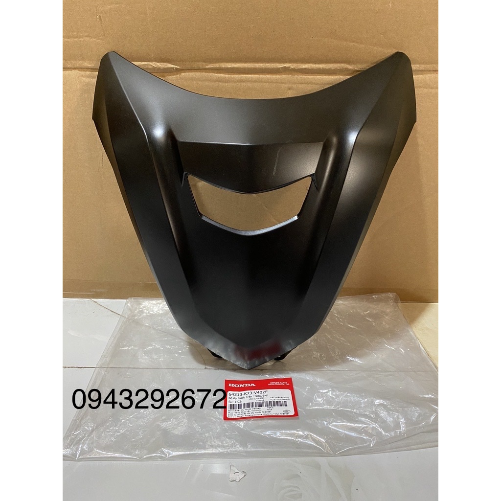 Bộ ốp Trước Trên - Mặt Nạ Future 125 ( 2018 ) Đen Nhám ( Đen Sần ) Honda (64313K73V40ZF)