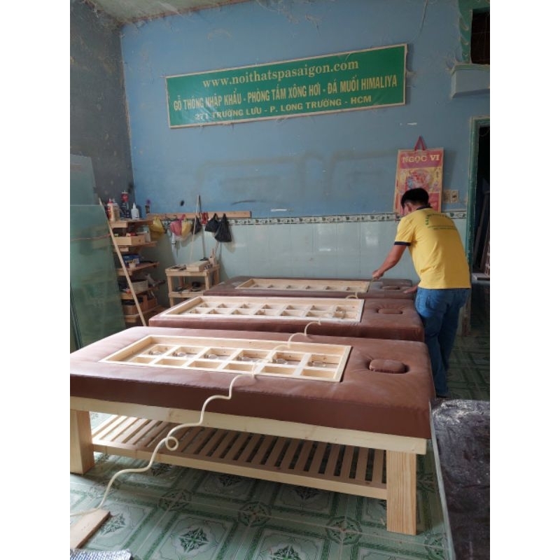 Thanh Lý Giường Nệm Đá Muối Himalaya 12 và 21 Viên Mới 100%.