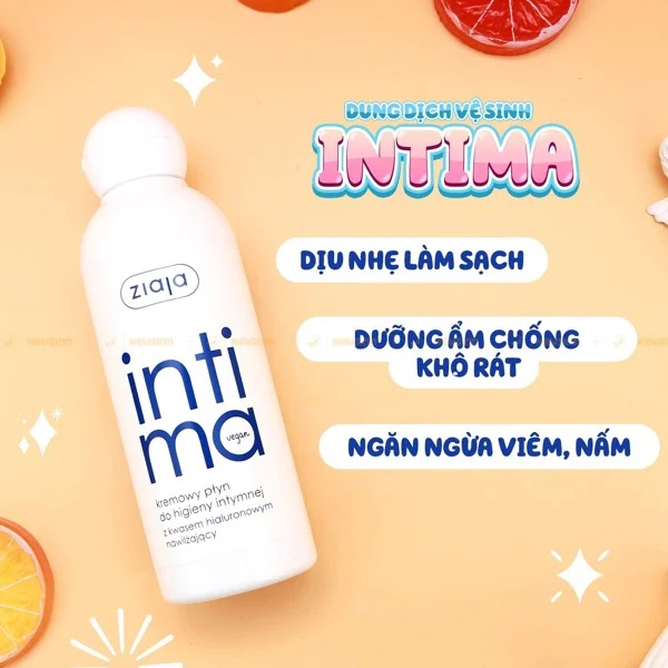 Dung dịch vệ sinh phụ nữ Intima Ziaja Ba Lan 200ml - Khử mùi dưỡng ẩm, giảm ngứa rát - MPX