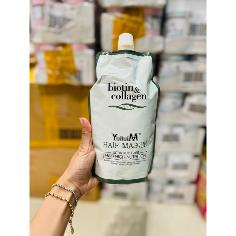 (chính hãng )Hấp Ủ Tóc Biotin collagen siêu mềm mượt Gói 500ml