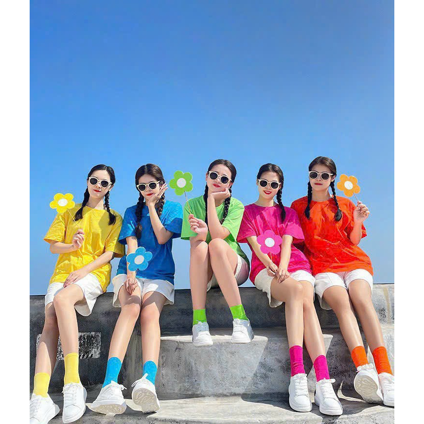 Combo Áo Phông Nhiều Màu Team Bulding ÁO - TẤT - KÍNH