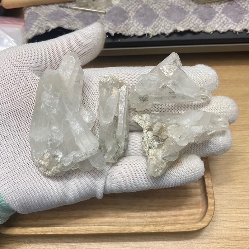 Tinh thể đá Thạch anh chùm (Quartz Crystal) sưu tầm, thanh tẩy Tarot và thả hồ cá...!!!