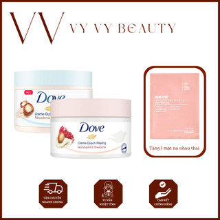 Tẩy da chết dove exfoliating body polish đức 225ml - tẩy tế bào chết giúp dưỡng da trắng mịn màng macca