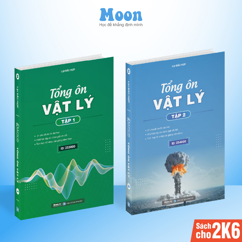 Sách Tổng ôn vật lý lớp 12 ôn thi thpt quốc gia bản mới nhất moonbook | BigBuy360 - bigbuy360.vn
