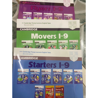 bộ đề in gộp starter, mover, flyer (màu gộp từ 1-9)