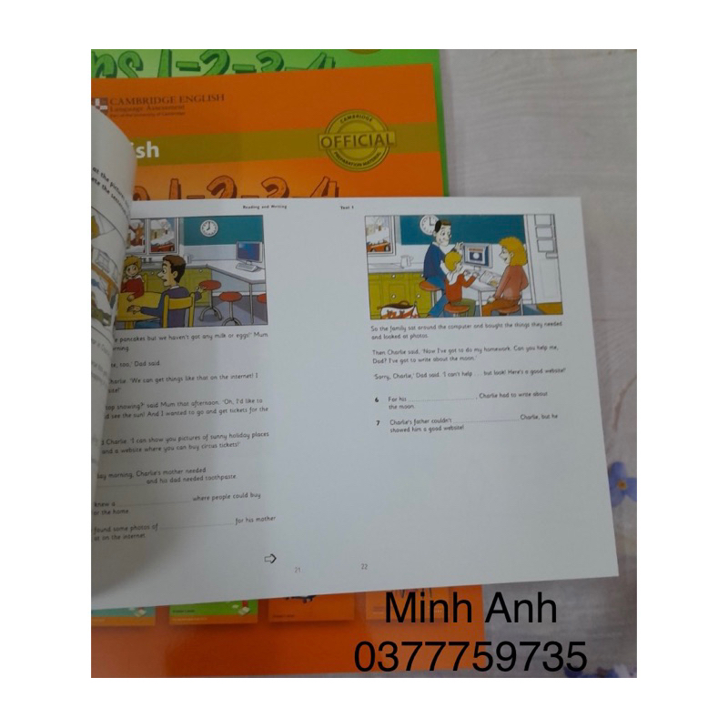 Test gộp 1-4 Starter, Mover, Flyer Authetic