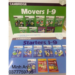 bộ đề in gộp starter, mover, flyer (màu gộp từ 1-9)