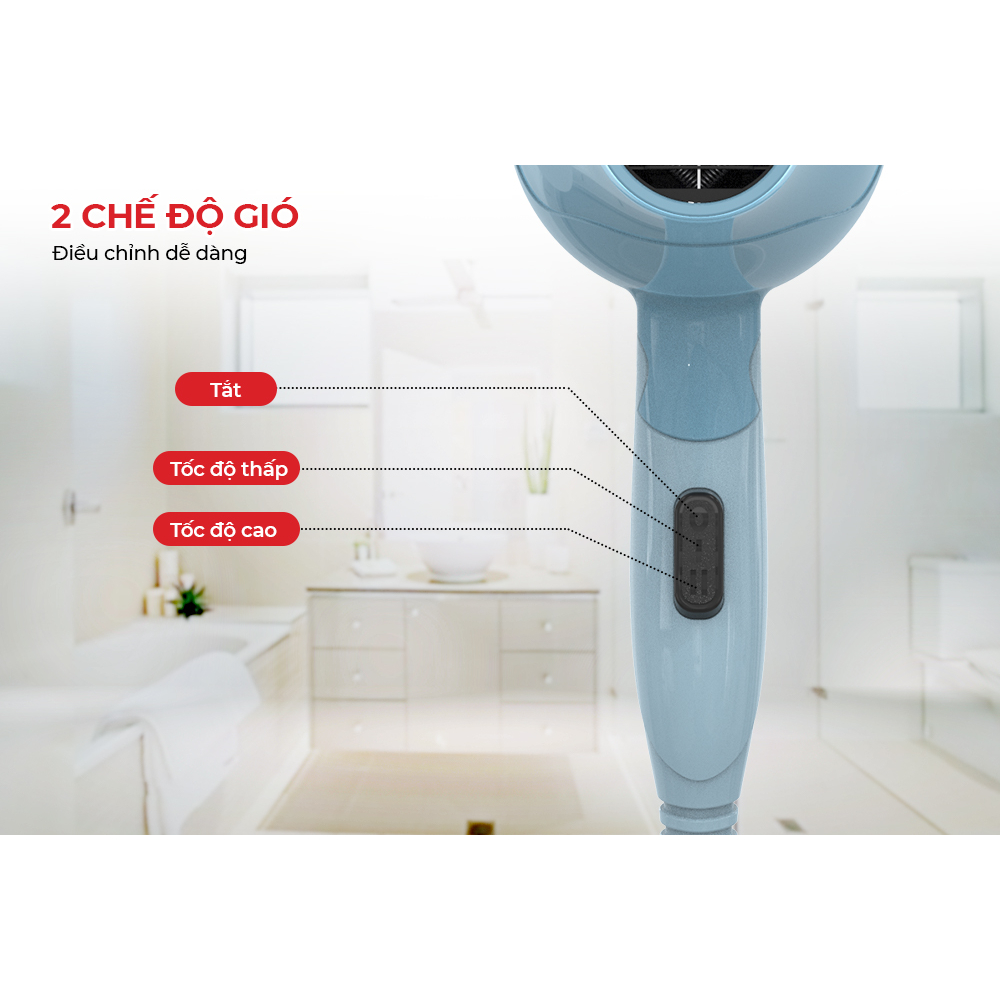 Máy Sấy Tóc Baretti BRD232B/P