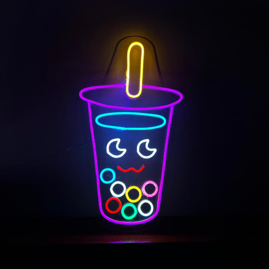 |TRÀ SỮA NEON collection| Đèn led neon theo yêu cầu decor trang trí quán trà sữa NEONCHILL97