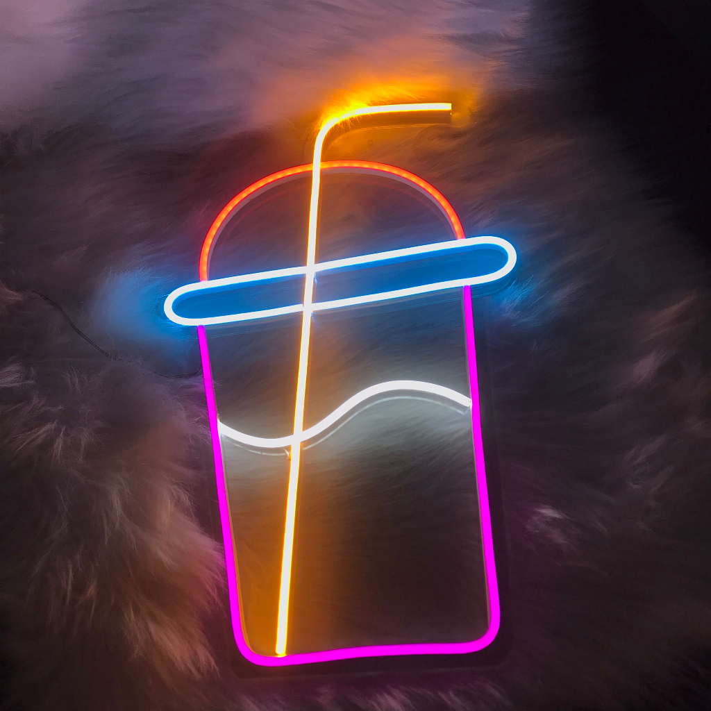 |TRÀ SỮA NEON collection| Đèn led neon theo yêu cầu decor trang trí quán trà sữa NEONCHILL97