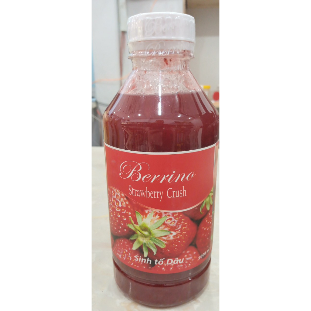 SINH TỐ BERRINO DÂU 1L - BERRINO STRAWBERRY SMOOTHIE BASE