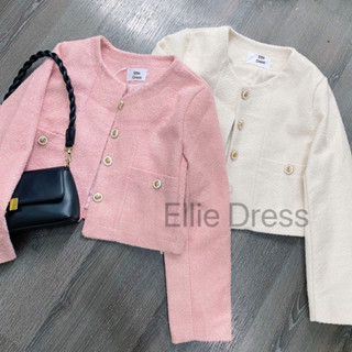  Áo Dạ Tweet Nữ Dáng Ngắn Màu Hồng Siêu Sang Chảnh Thích Hợp Đi Chơi Đi Làm - Spicy Dress 