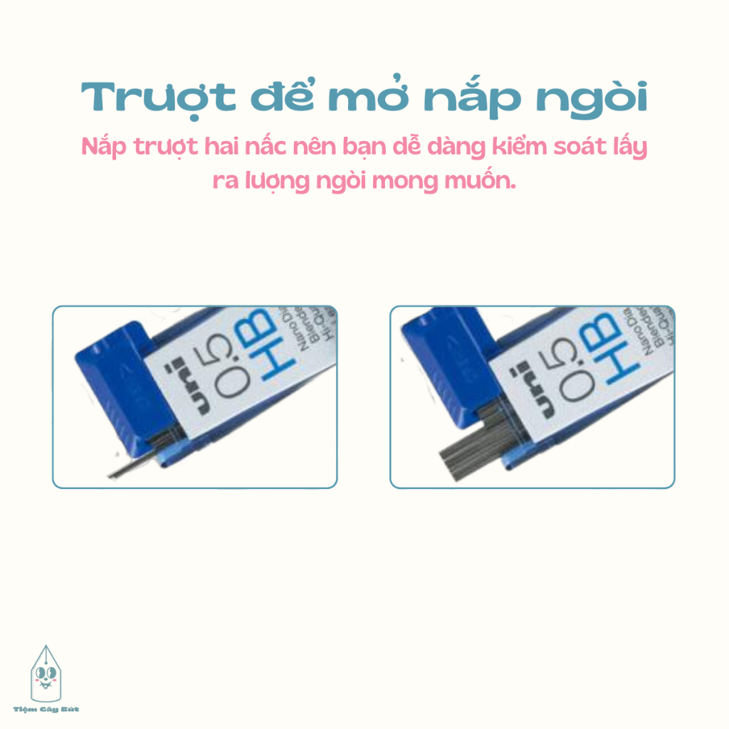 Ruột bút chì bấm cơ khí cao cấp Uni Nano Dia nhiều cỡ ngòi 0.3mm/0.5mm/0.7mm