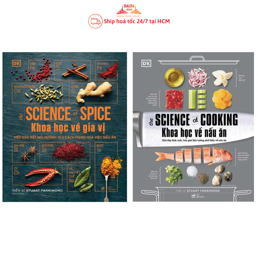 Sách - Combo 2 cuốn Khoa học về nấu ăn và Khoa học về gia vị (Combo lẻ tuỳ chọn)