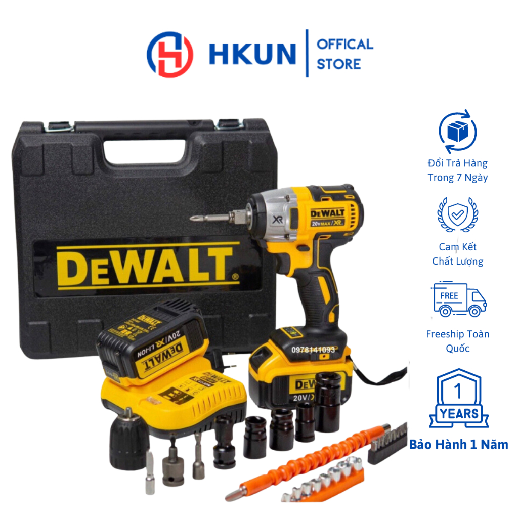 Máy siết bulong Dewalt DFC887, hàng cao cấp động cơ không chổi than