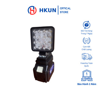Đèn pin led dùng chung pin MAKITA 18v thiết kế bi cầu chiếu xa
