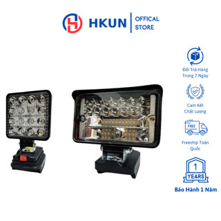 Đèn pin led dùng chung pin MAKITA 18v thiết kế bi cầu chiếu xa