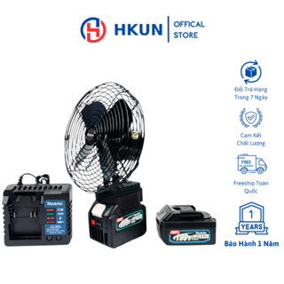 Quạt Tích Điện Mini,Quạt chạy pin Makita, Để Bàn 22w Làm Mát Cực Nhanh, Pin Dung Lượng Lớn Sử Dụng Liên Tục Nhiều Giờ