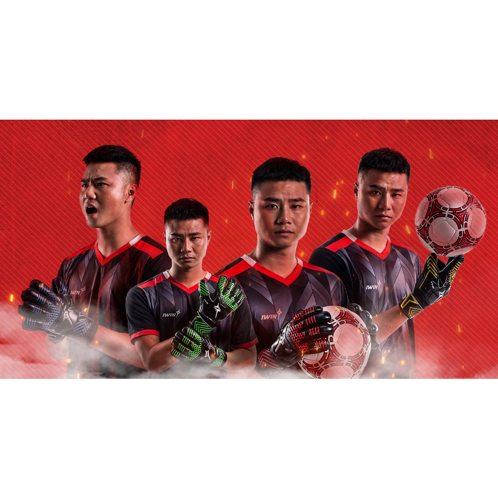 Găng tay Thủ môn iWin Keepa A - VT01- VT02 đủ size trẻ em người lớn - có xương ngón tay - hàng phân phối chính hãng Iwin