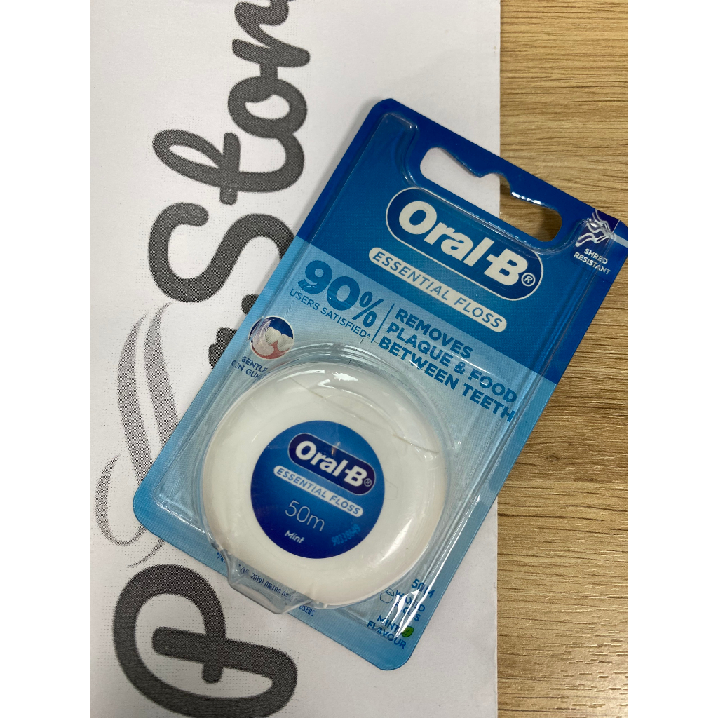 Chỉ nha khoa Oral B Esential Floss Waxed Dental Floss - tăm chỉ nha khoa OralB