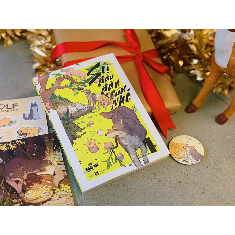 Hộp quà tặng in hình Sói Đầu Đàn Và Cún Nhỏ 1,2 đặc biệt