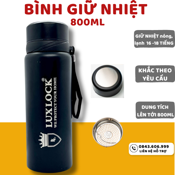 Bình giữ nhiệt cao cấp khắc theo yêu cầu