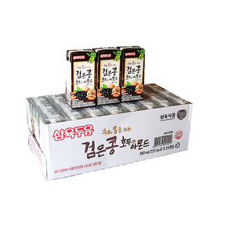 [ Date 05/2025 ] Thùng 24 Hộp Sữa Hạt óc chó đậu đen hạnh nhân Hàn Quốc SAHMYOOK (190ML X 24 hộp )
