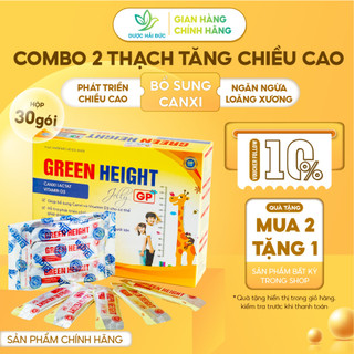 2 Thạch tăng chiều cao Green Height - Bổ sung canxi, giúp xương chắc khoẻ