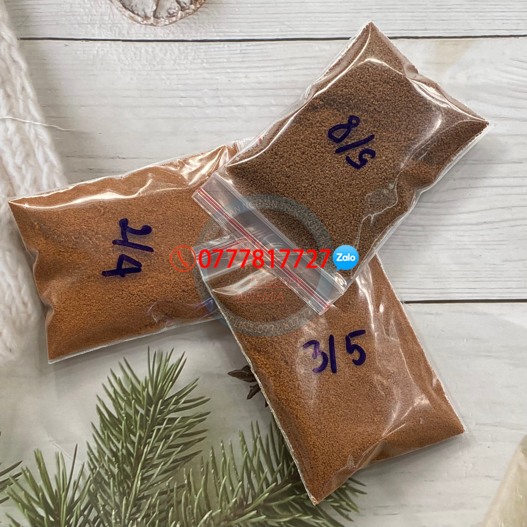 Cám Thái inve 2/4 3/5 5/8,thức ăn cho cá 7 màu,guppy,betta- TÚI ZIP NHỎ 20G