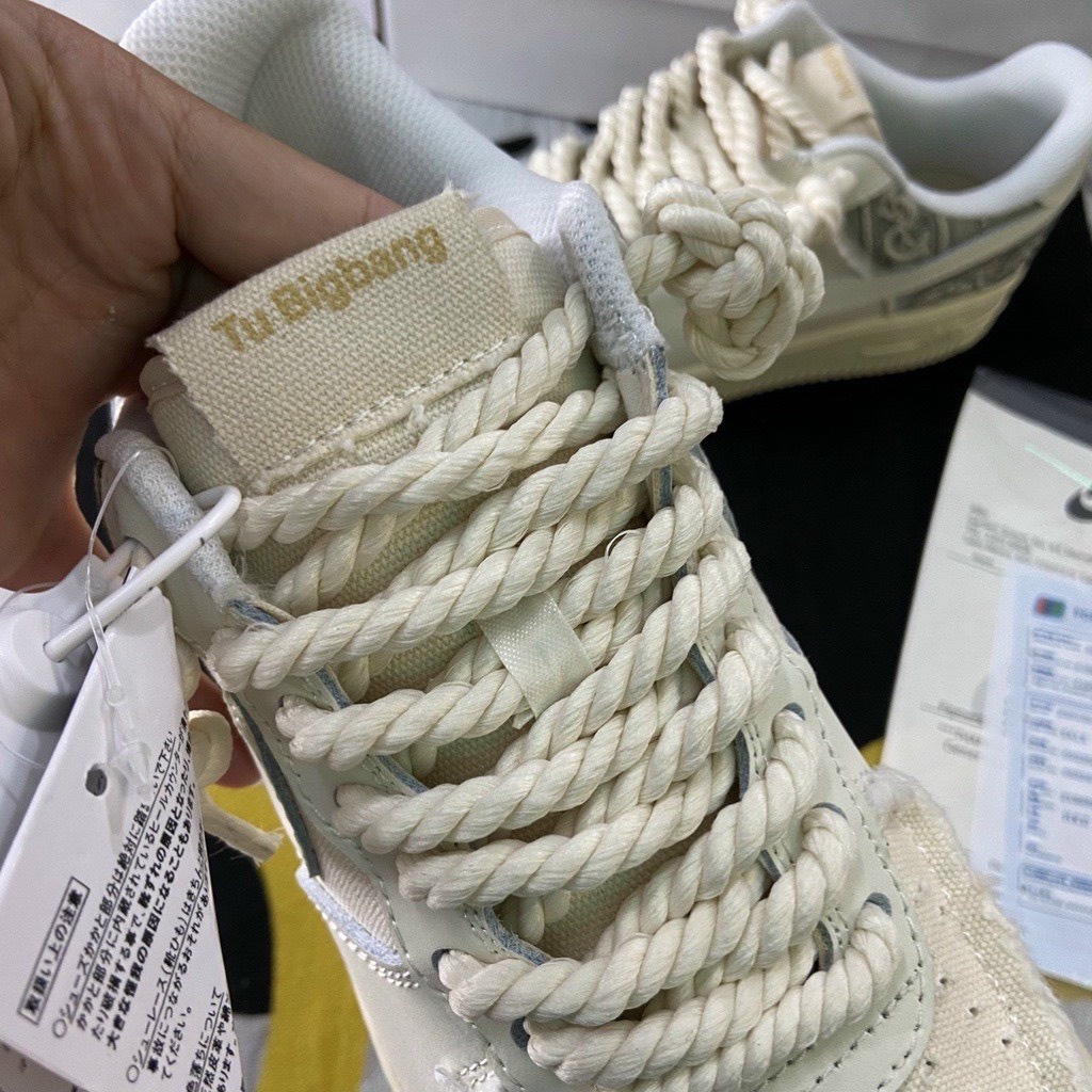 Giày _Nike Air force 1 dây thừng, giày af1 dây  bản đế air chuẩn hàng trung Full PK