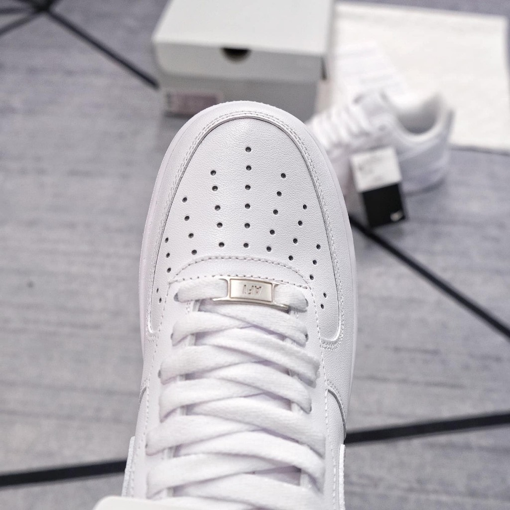 Giày _Nike Air force 1 trắng nam nữ, giày af1 trắng bản đế air chuẩn hàng trung Full PK